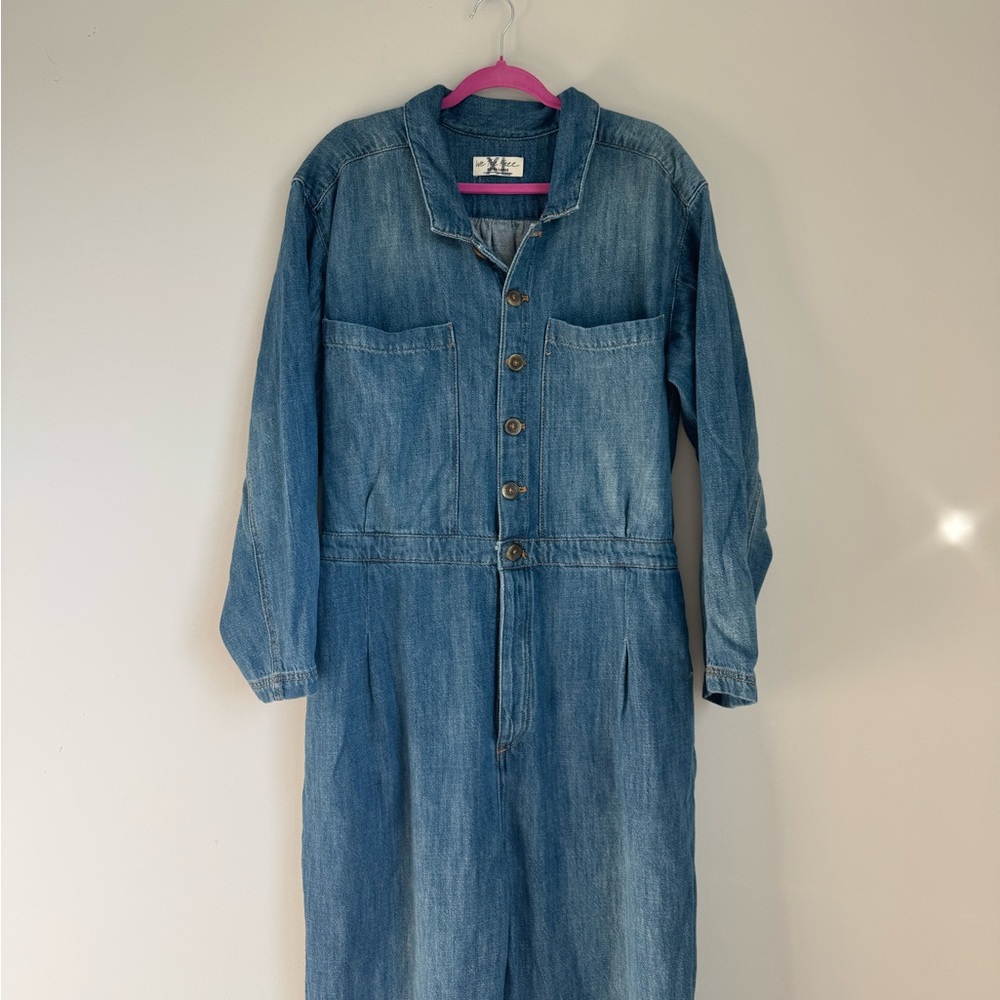 Free People We the Free Madrid Denim Coverall